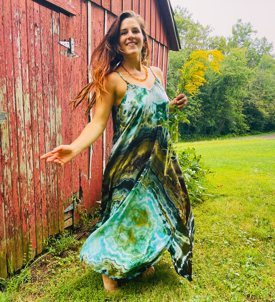 Large Taurus Flowy Maxi dress