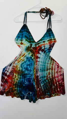 One Size fits up to 1XL Halter Mini dress