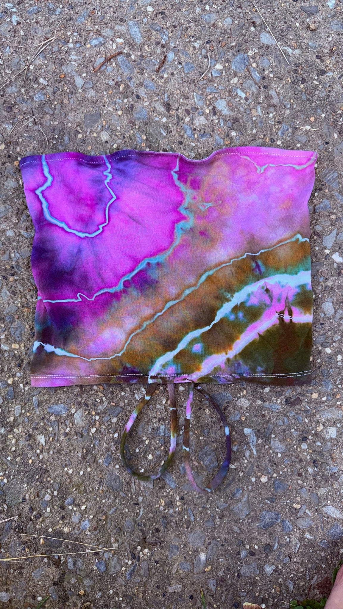 large emily sedona lace up tube top