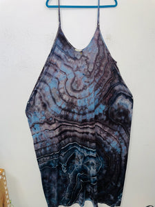 Beth dress, draped pocket maxi -one size plus (longer, more low cut size)