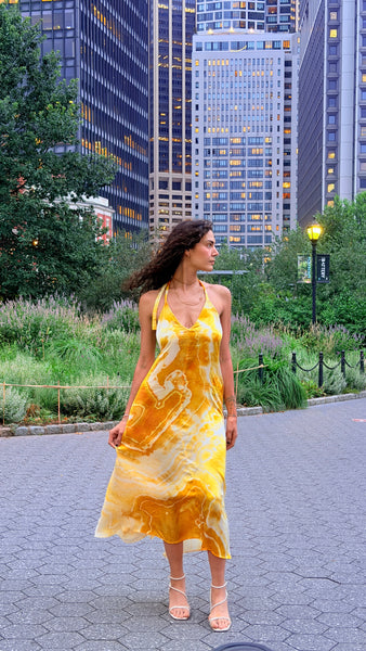 Medium Silky Moonstone Halter Dress