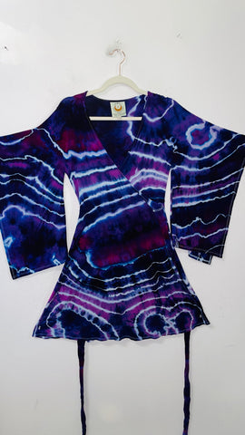 Large/XL ( could fit 2xl) High Vibration Wrap conservative MINI Dress 36"