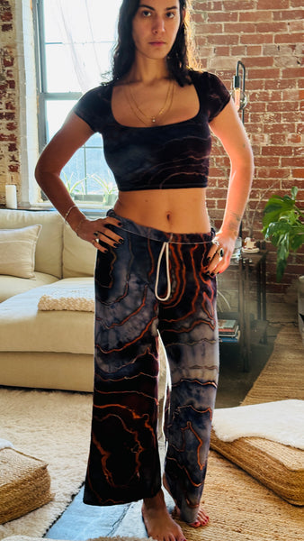 Small Super Soft Wide Leg Sweats (would fit medium , even large too)