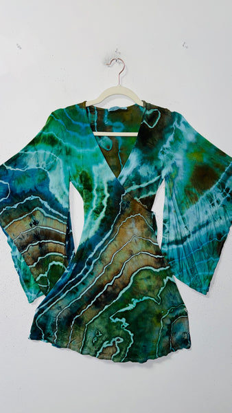 31" Small/Medium ( could fit large) High Vibration Wrap MINI Dress