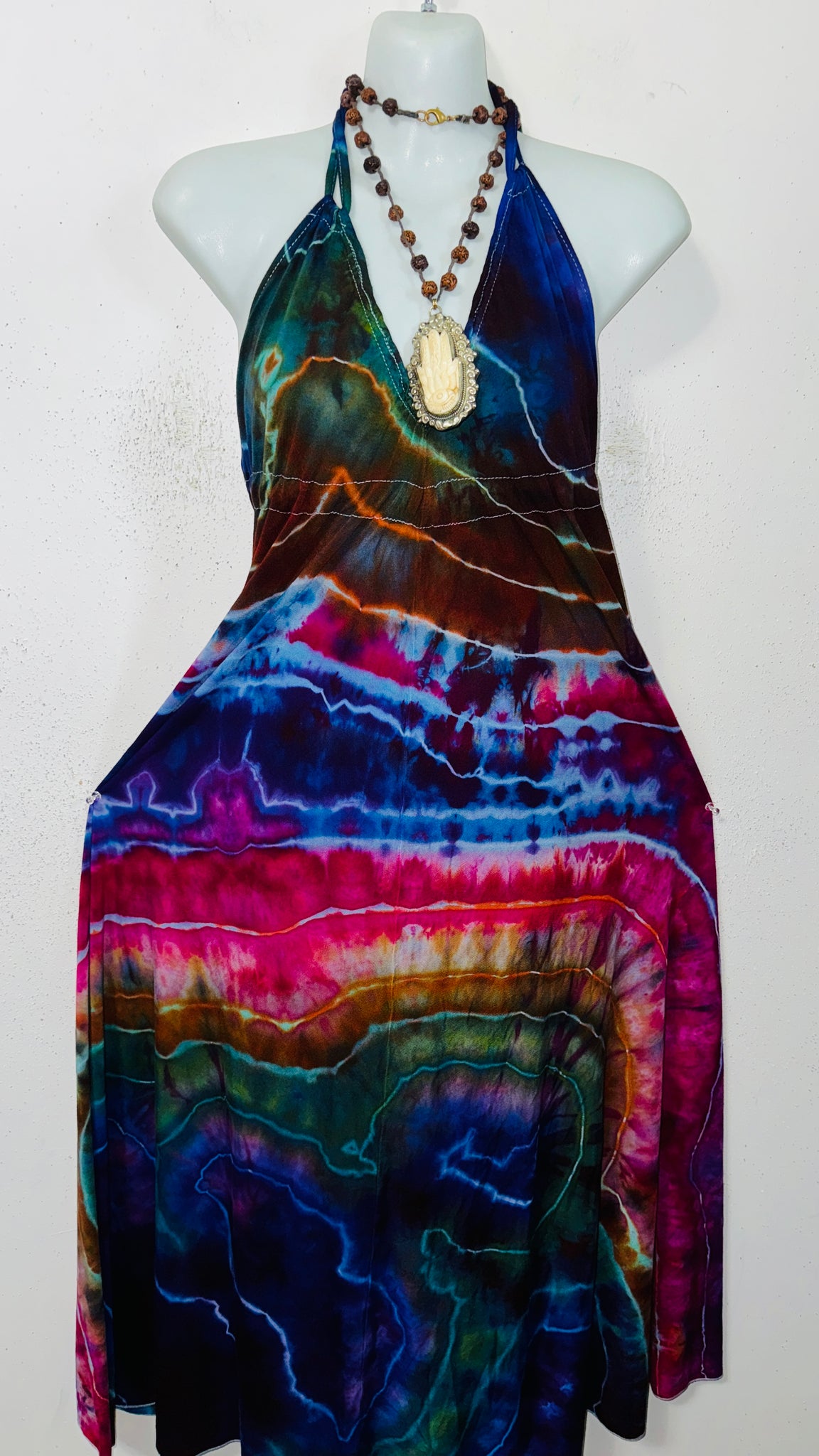 One Size fits up to 1XL Halter dress