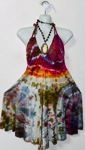 One Size fits up to 1XL Halter Mini dress