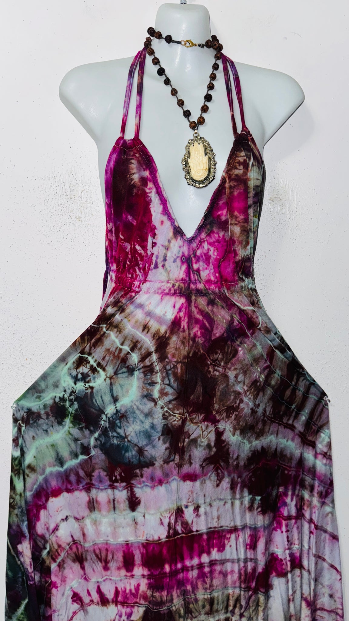 One Size fits up to 1XL Halter dress