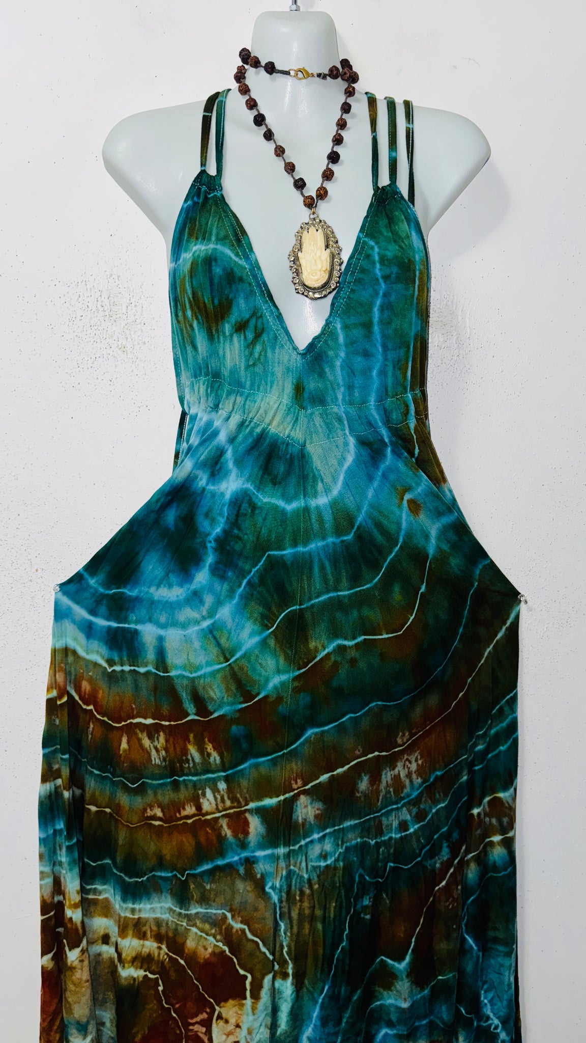 One Size fits up to 1XL Halter dress