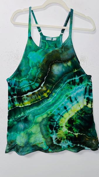 Large  Play Date Dress with pockets and built in romper