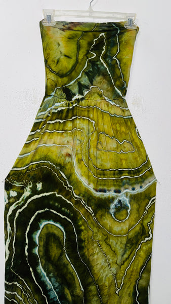 Small Earth Mother Strapless Tube Pocket Dress