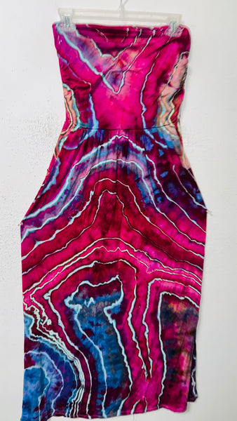 LARGE Earth Mother Strapless Tube Pocket Dress