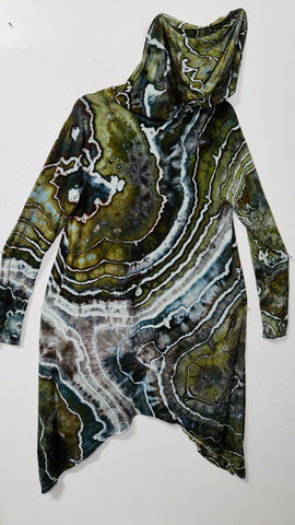 Small/Medium (would fit large) goddess Robe with hood & POCKETS