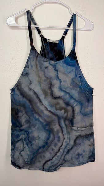 Medium Play Date Dress with pockets and built in romper