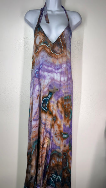 Large Silky Moonstone Halter Dress