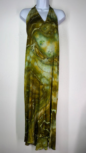 Large Silky Moonstone Halter Dress
