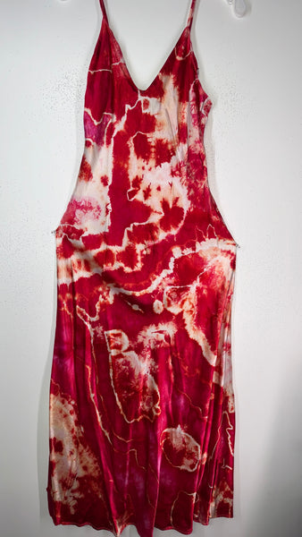 Large Silky Iridescent Dress, (discounted, please read)