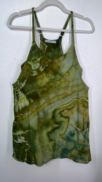 Medium Play Date Dress with pockets and built in romper