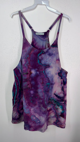 Large  Play Date Dress with pockets and built in romper