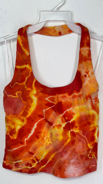 Large halter crop top