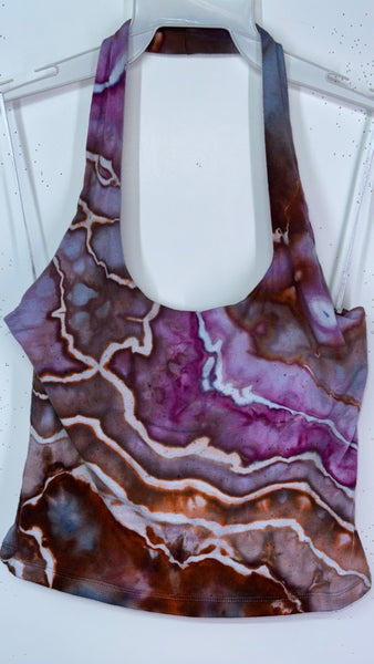 Large halter crop top