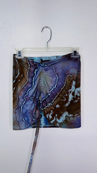 small cinched mini skirt