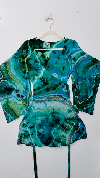 Large/XL ( could fit 2xl) High Vibration Wrap conservative MINI Dress 36"