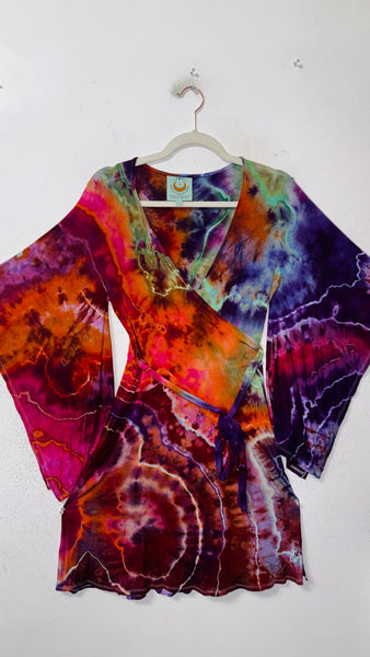 Large/XL ( could fit 2xl) High Vibration Wrap conservative MINI Dress 36"