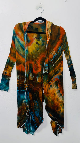BOLT Small/Medium (would fit large) goddess Robe with hood & POCKETS collab with the good witch