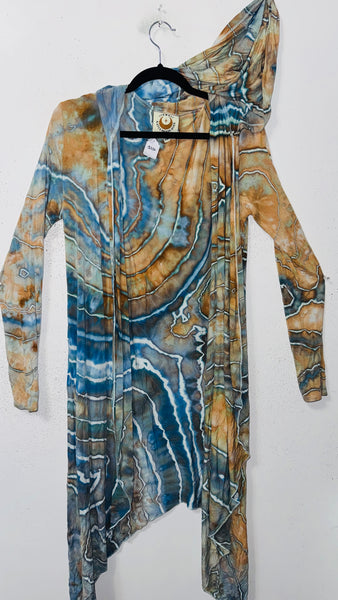 BOLT Small/Medium (would fit large) goddess Robe with hood & POCKETS collab with the good witch