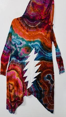 BOLT Large/XL  (would fit XL) goddess Robe with hood & POCKETS  collab with the good witch