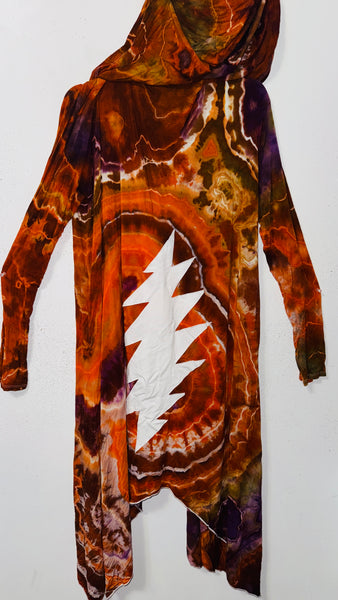 bolt 2XL/3XL  (would fit 4XL) Robe with hood & POCKETS collab with the good witch