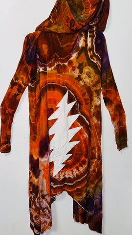 bolt 2XL/3XL  (would fit 4XL) Robe with hood & POCKETS collab with the good witch