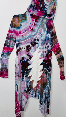 bolt 2XL/3XL  (would fit 4XL) Robe with hood & POCKETS collab with the good witch