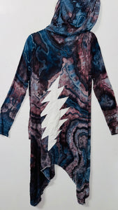 bolt 2XL/3XL  (would fit 4XL) Robe with hood & POCKETS collab with the good witch