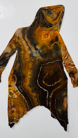 Small/Medium (would fit large) goddess Robe with hood & POCKETS