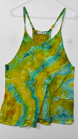 Medium Play Date Dress with pockets and built in romper