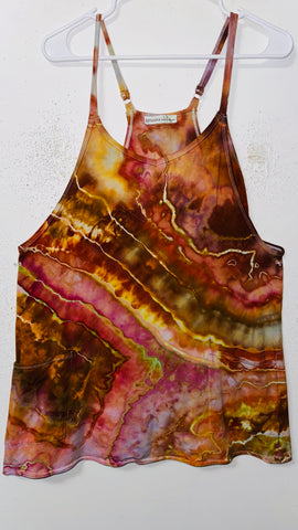 Large  Play Date Dress with pockets and built in romper