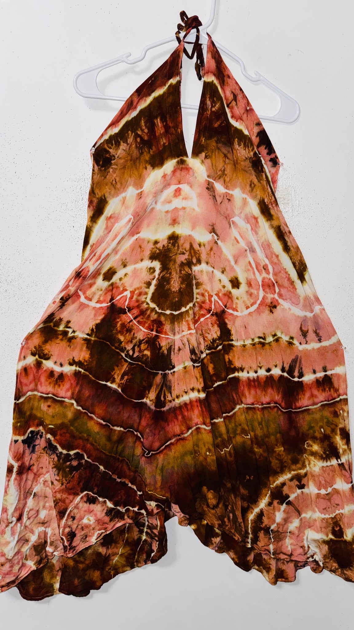 S, M, L, XL Halter Midi Dress