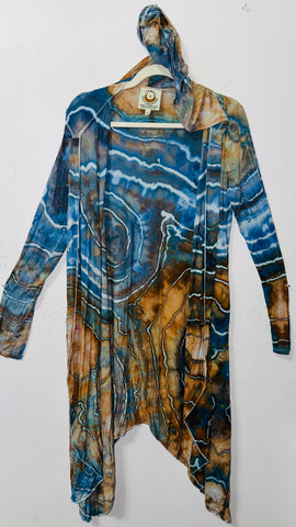 Small/Medium (would fit large) goddess Robe with hood & POCKETS