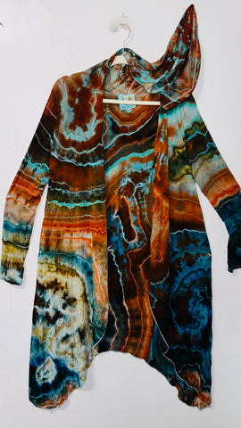 Large/XL  (would fit XL) goddess Robe with hood & POCKETS