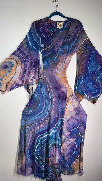 Small/Medium ( could fit large) High Vibration Wrap Maxi Dress (56" long)