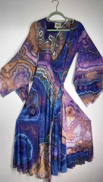 Large/XL ( could fit 2xl) High Vibration Wrap Maxi Dress (56")