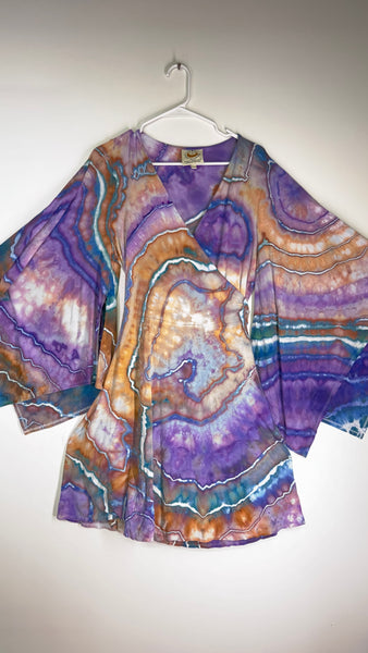 2xl/3xl High Vibration wrap MINI dress (could fit 4xl) 37"