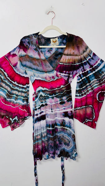Large/XL ( could fit 2xl) High Vibration Wrap conservative MINI Dress 36"