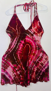 One Size fits up to 1XL Halter Mini dress