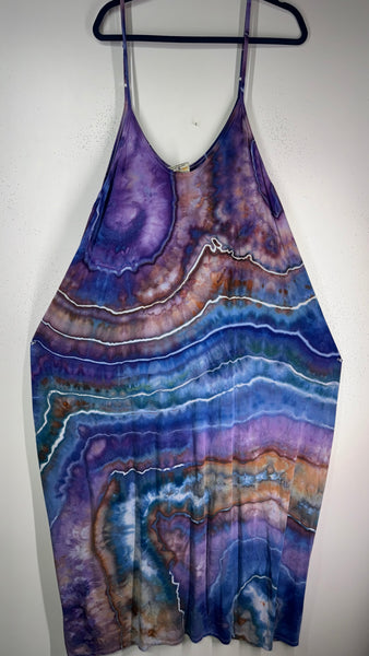 Beth dress, draped pocket maxi -one size plus (longer, more low cut size)