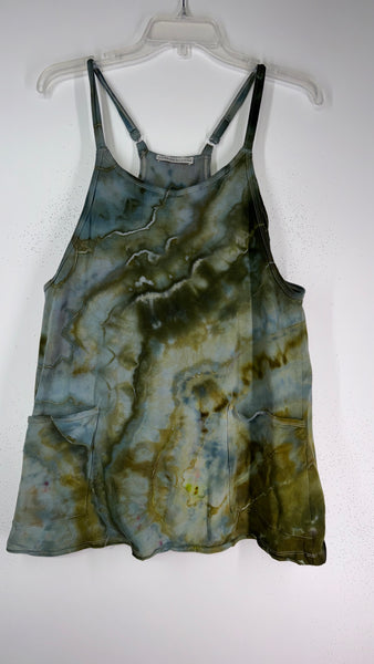 Small Play Date Dress with pockets and built in romper