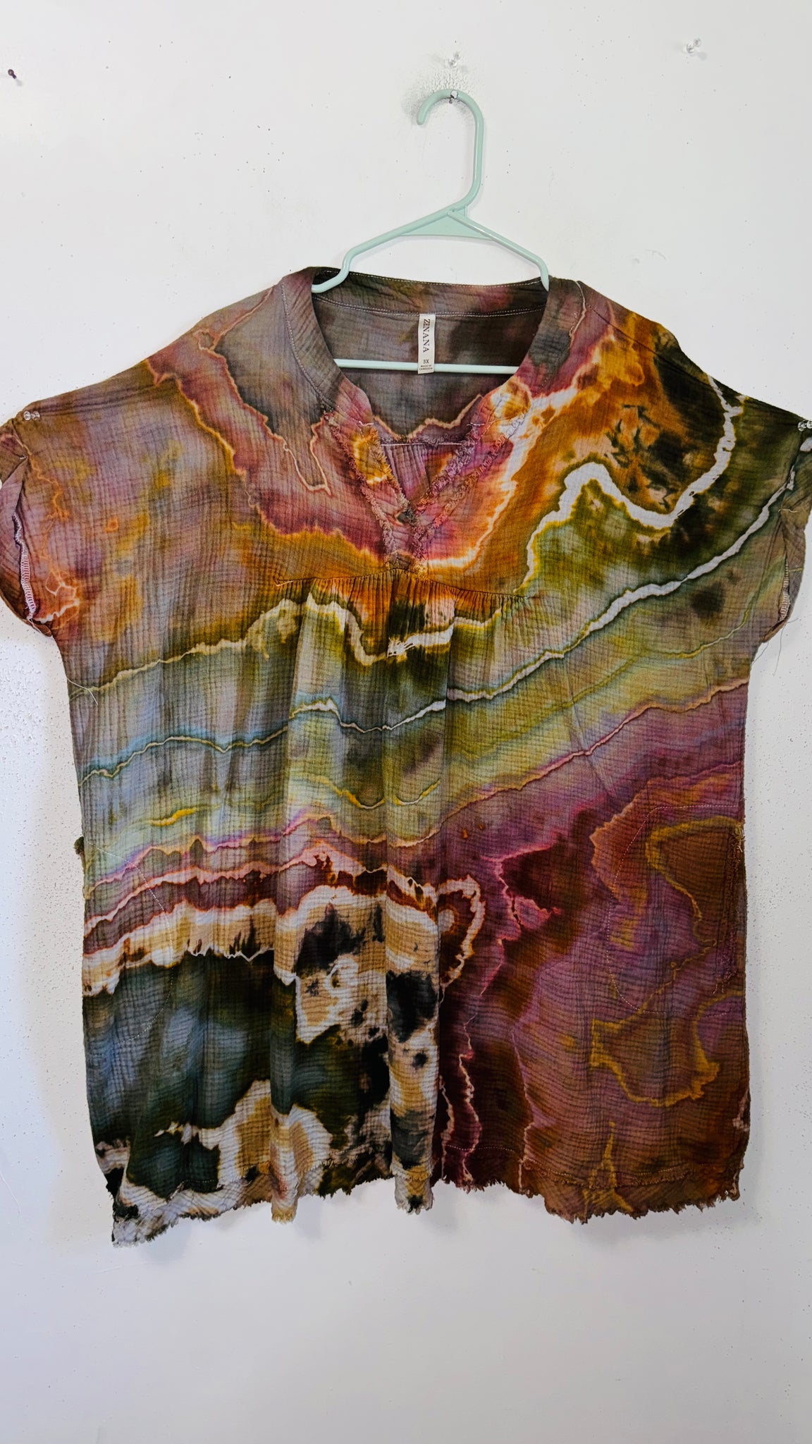 3XL Gauze pocket dress
