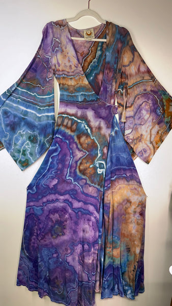 Large/XL ( could fit 2xl) High Vibration Wrap Maxi Dress (56")