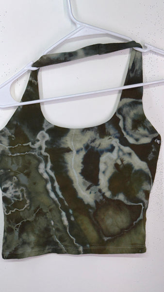 Large halter crop top